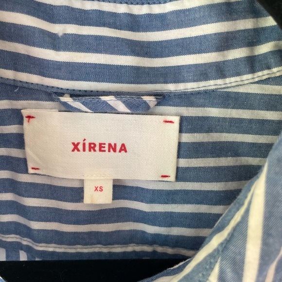 Xirena Mediterranean Striped Roxy Mini Dress / Tunic Top - Picture 6 of 10